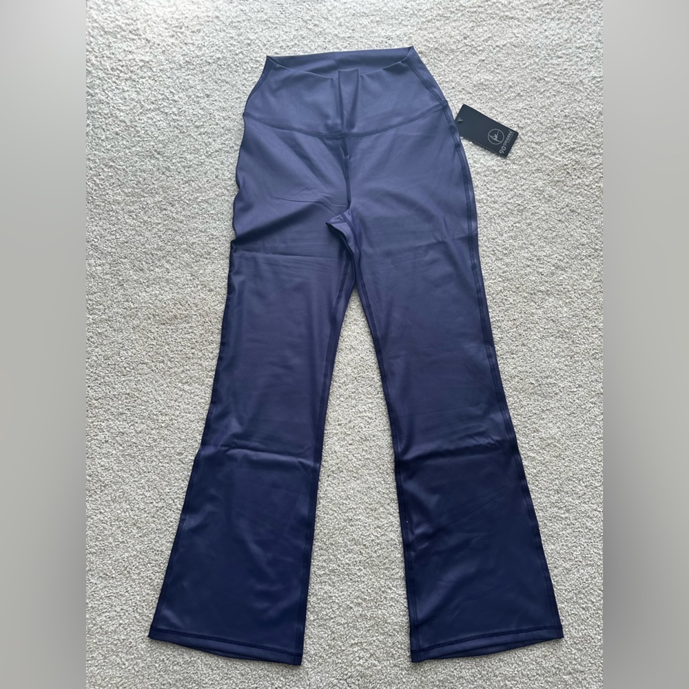 NWT-90 Degree By Reflex Women's Navy Boot Cut Flare Yoga Pants
